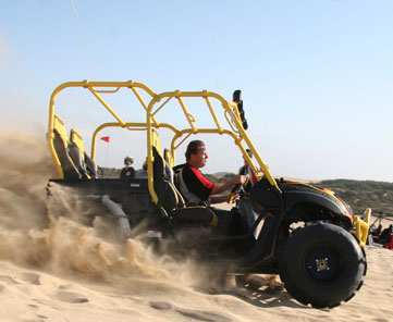 ruesch motors utv on sand